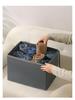 Foldable Oxford Cloth Shoe Storage Box with Lid - Dustproof and Trendy, Compartmented for Organized Wardrobe.