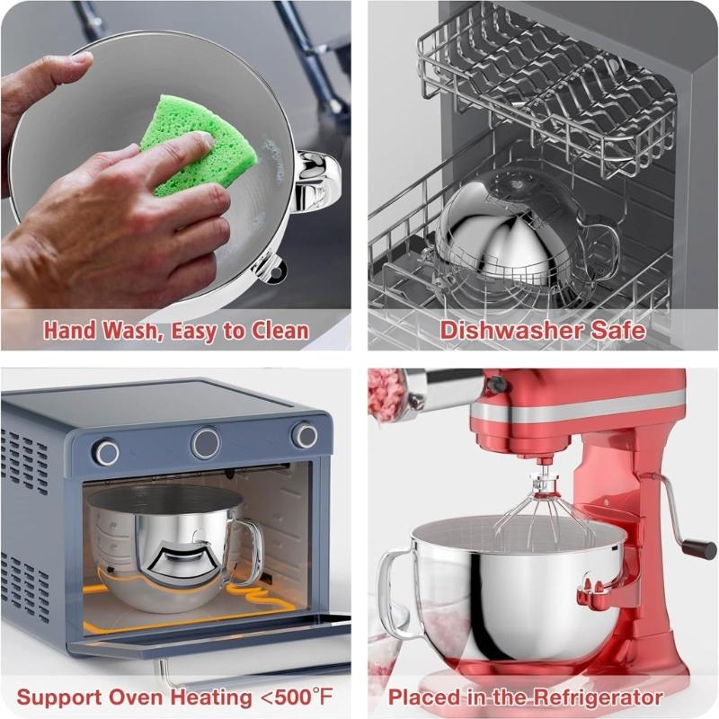 Stand Mixer Bowl Mixing Bowl Mixer Accessory Suitable for Stand Mixer