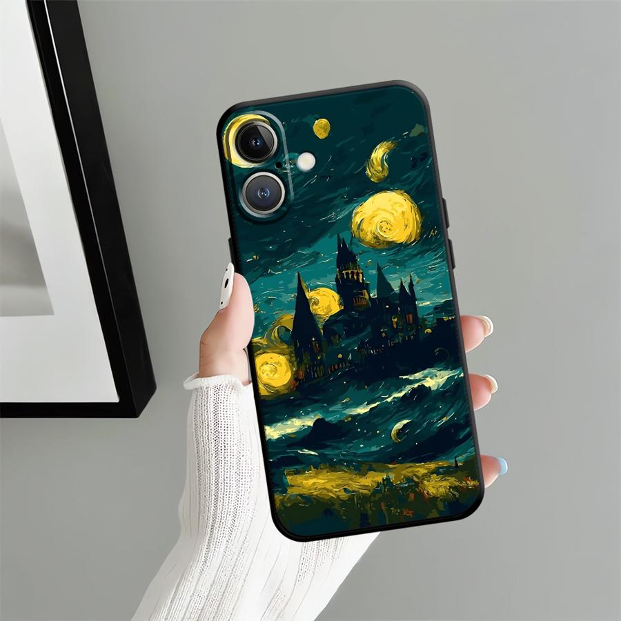 

Cartoon Castle Art Funda Phone Cover Case for Apple iPhone 17 Pro Max 12 15 Pro 7 8 16 14 11 13 Air XR XS MAX iPhone 13 Pro