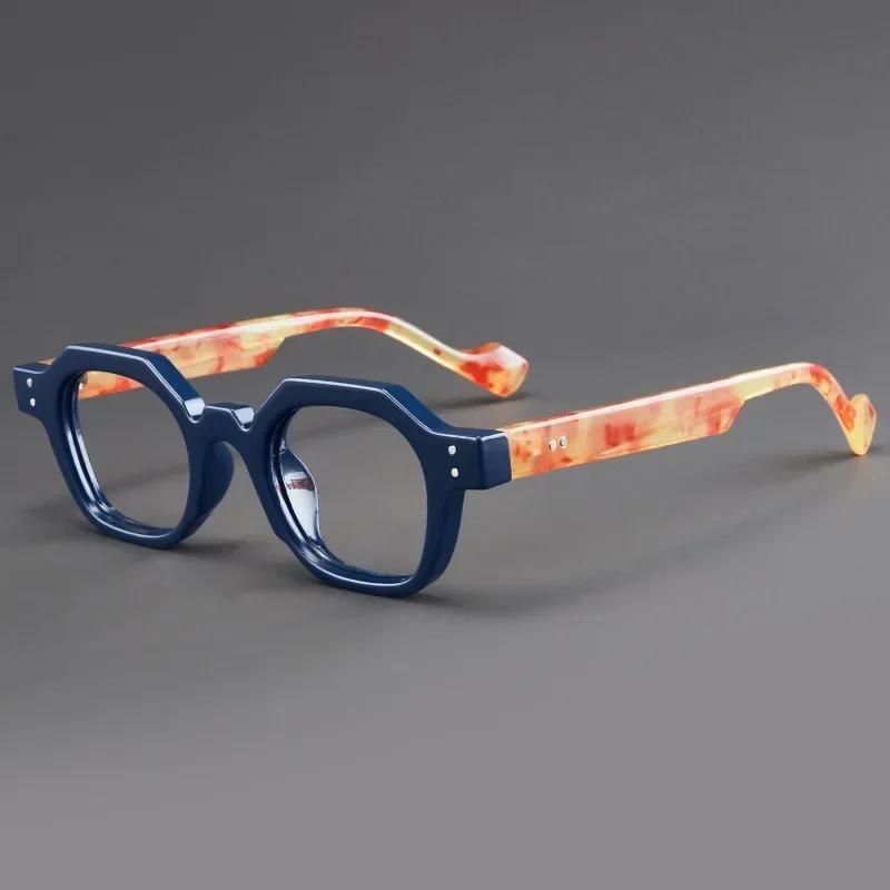Unisex Retro Small Frame Polygonal Reading Glasses HD Anti Blue Light Presbyopia Eyewear Diopter 0 TO +4 0