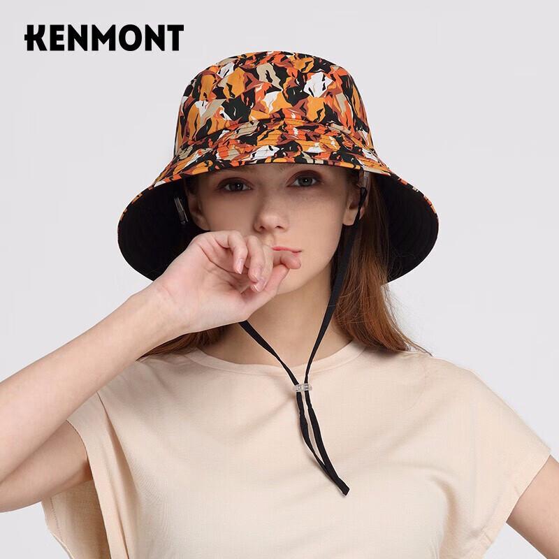 

Жіночий складаний солом яний капелюх-відро Kenmont із захистом від УФ 57.5cm