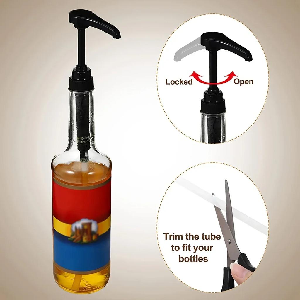 3PCS-kitchen Oyster sauce bottle mouth pressure pump head down sauce artifact device of fuel bottle extrusion household sold