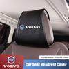 2Pcs Car Seat Headrest Cover Anti-Scratch Protector Cushion For Volvo ES90 EC40 EX40 EM90 XC90 V90 V60 XC60 V40 S80 S60 S90 C40