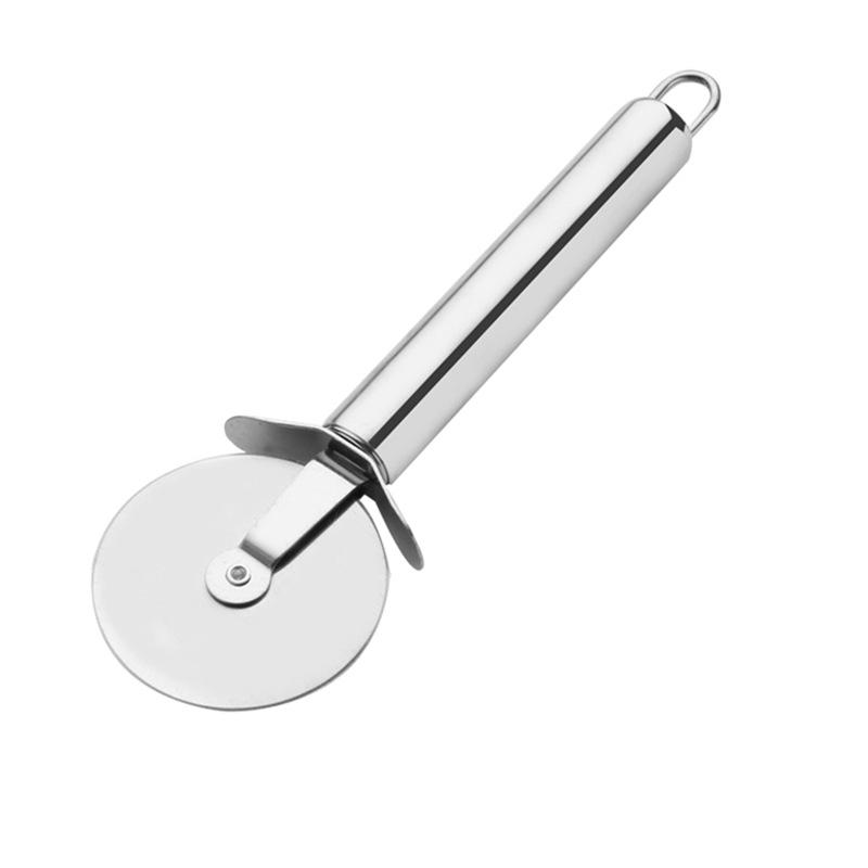 Stainless Steel Single-Wheel Pizza and Cake Cutter Utensil