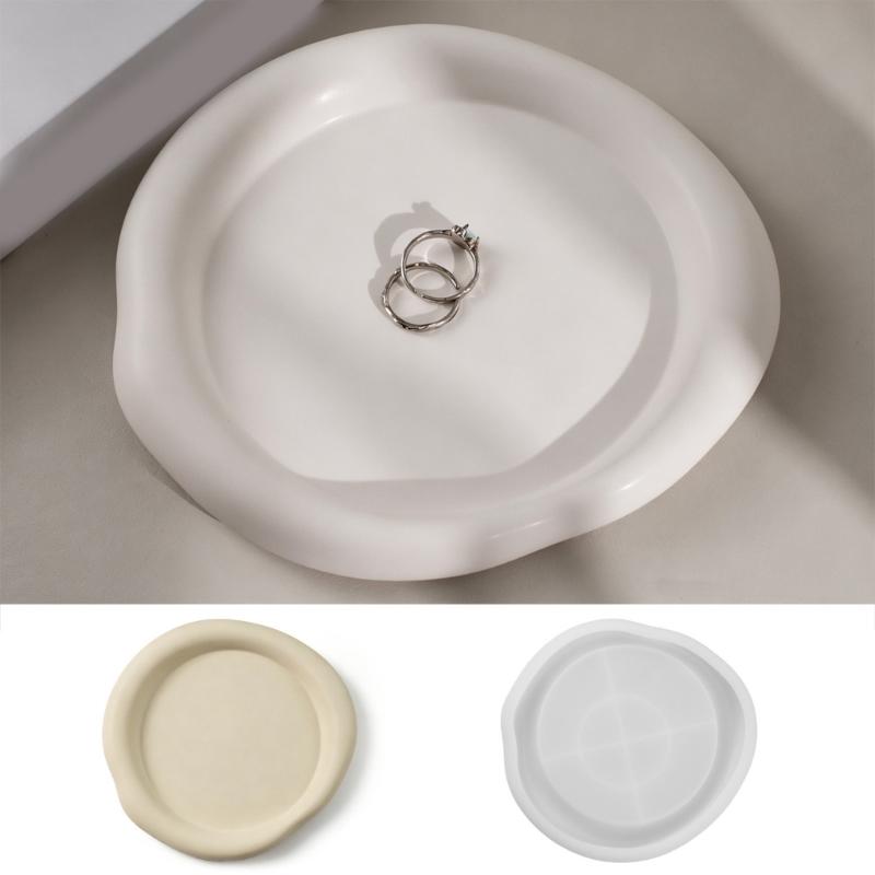 Flexible Storage Tray  Silicone Mold For Making Resin Coasters Trays Soap Dishes Jewelry Holders Creative Gift