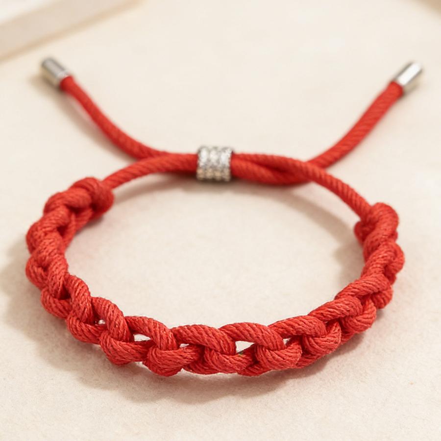 

Adjustable Single String Braided Bracelet Unisex Minimalist Handmade Woven Couple Braclet Fashion Daily Jewelry Gift For Him Her Adjustable