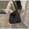 Freizeit College Kurs Damen Kordelzug Schultertasche Pendeln Vielseitig Damen Handtasche Einfarbige Nylonstoff Damen Einkaufstasche