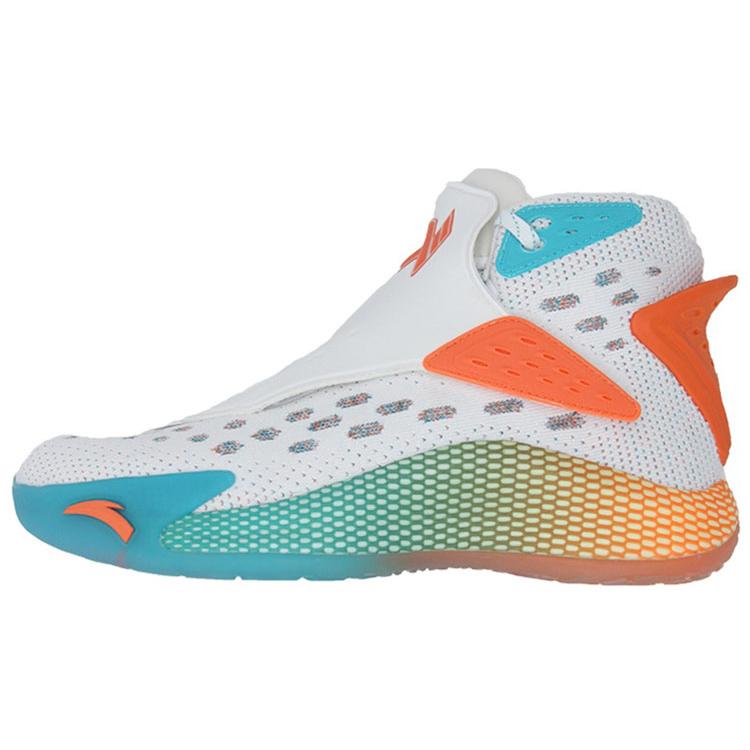 New Anta KT5 Klay Thompson Abrasion Resistant Breathable High Top Basketball Shoes Men's White Multicolor 11941101-11
