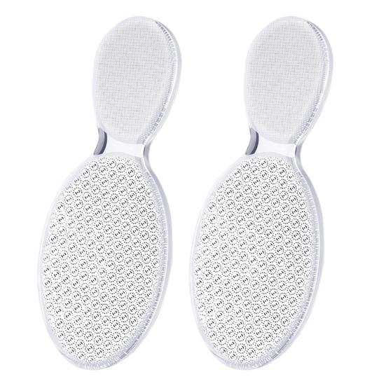 2 ks Nano skleněných pilníků na nohy Oboustranný pemzový kámen Odstraňovač ztvrdlé kůže na patách Tvarování nehtů