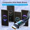 1M/2M Alloy Intelligent Super Fast Charging Cable 120W USB To USB C With Led Digital Display Super Fast Charge Cable PD Wires