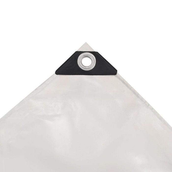 VidaXL Tarp 4x6 M White Camping Sheet Garden Protection Trailer Cover 43845