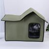 Waterproof Outdoor Cat House: Foldable, Removable, Washable, and Warm 4-Season Pet Villa Tent for Cats and Dogs.