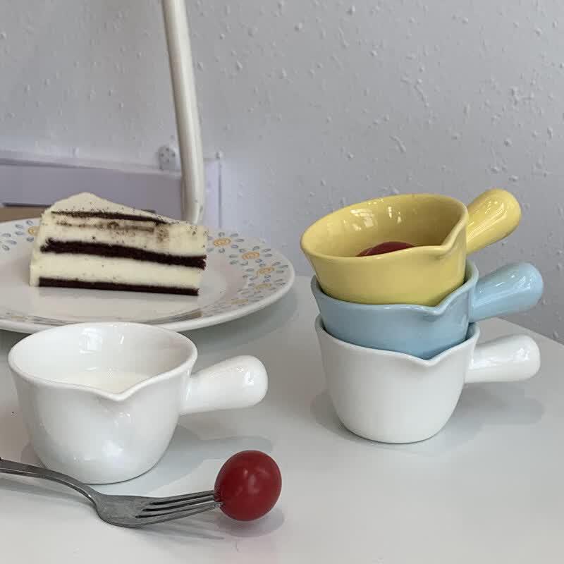 Colorful Ceramic Dipping Dishes with Handle, 2-Pack
