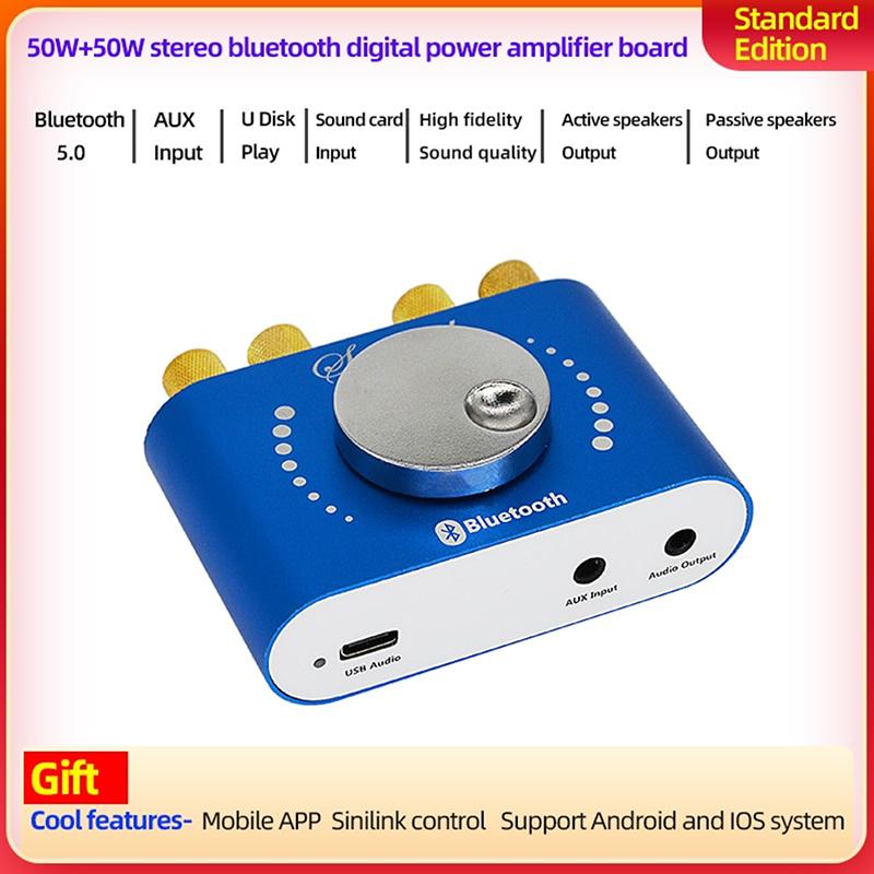 Nobsound Mini Bluetooth 5.0 Hifi Tpa3116 Digital Amplifier Stereo Audio 2.0 Channel Sound Amplifiers 40W Power Amp