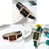 Gedi Womens Minimalist Leather Strap Quartz Watch With Water Resistance For Elegant Office Wear