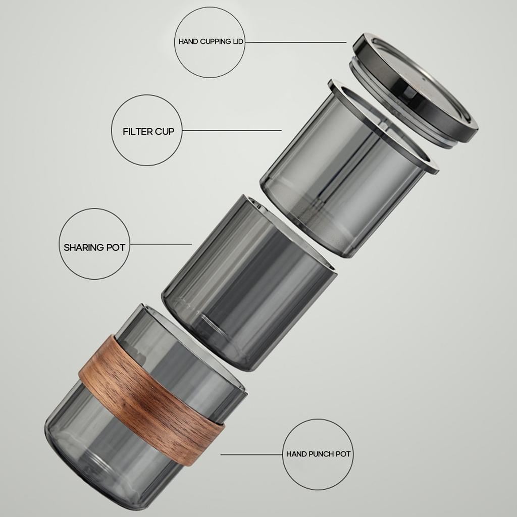 Kávový filtr 3 v 1 Kávové šálky Přenosný kávový filtr Opakovaně použitelný Kávovar Příslušenství Cestovní Přenosné Kávové šálky