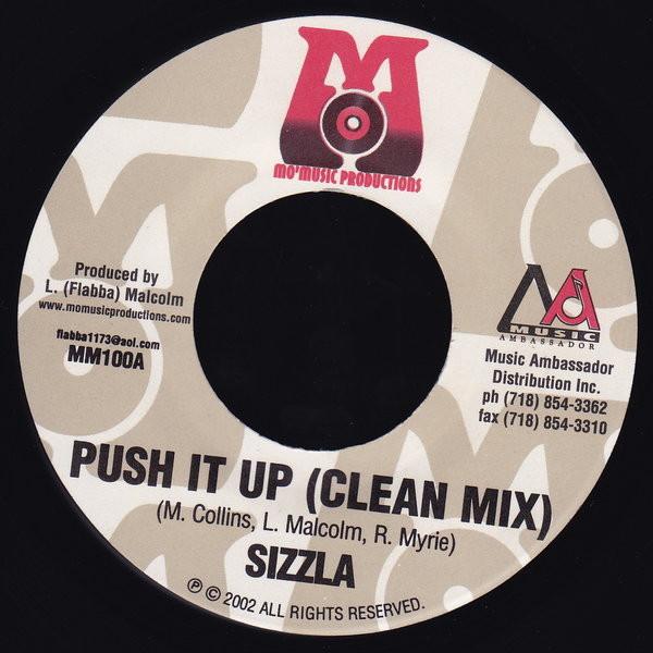 

7inch Record SIZZLA - Push It Up MM100 Mo Music Produ 2002 US Reggae, Ska & Dub Used