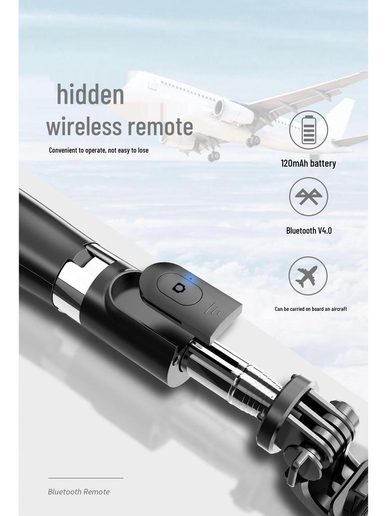 Přenosný Bluetooth Selfie Stick Stativ s Anti-Shake a Výsuvným Držákem Telefonu pro Venkovní Fotografování