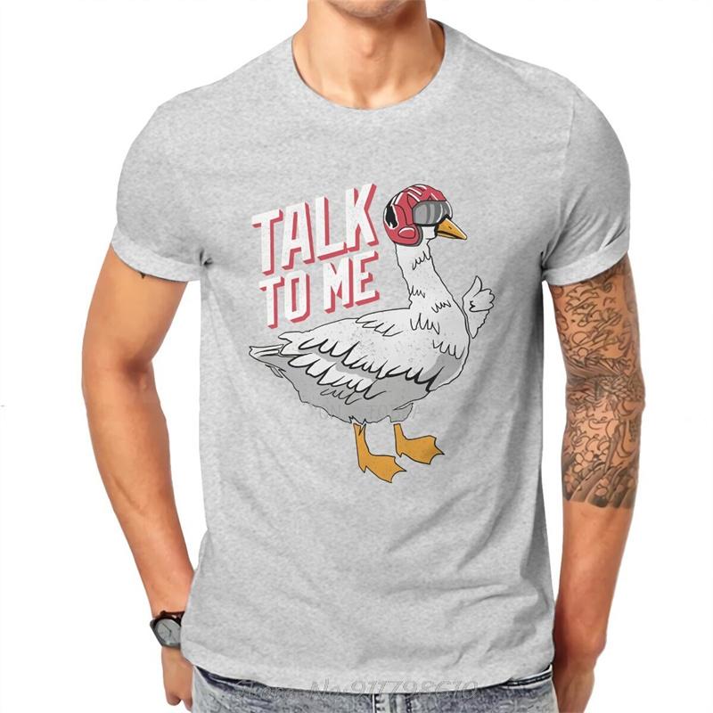 Top Gun Maverick Goose Film Originale Shirts Sprich mit mir Goose Personalisieren Herren T-Shirt Übergroße Baumwoll-Tops T-Shirts Fitness-T-Shirt