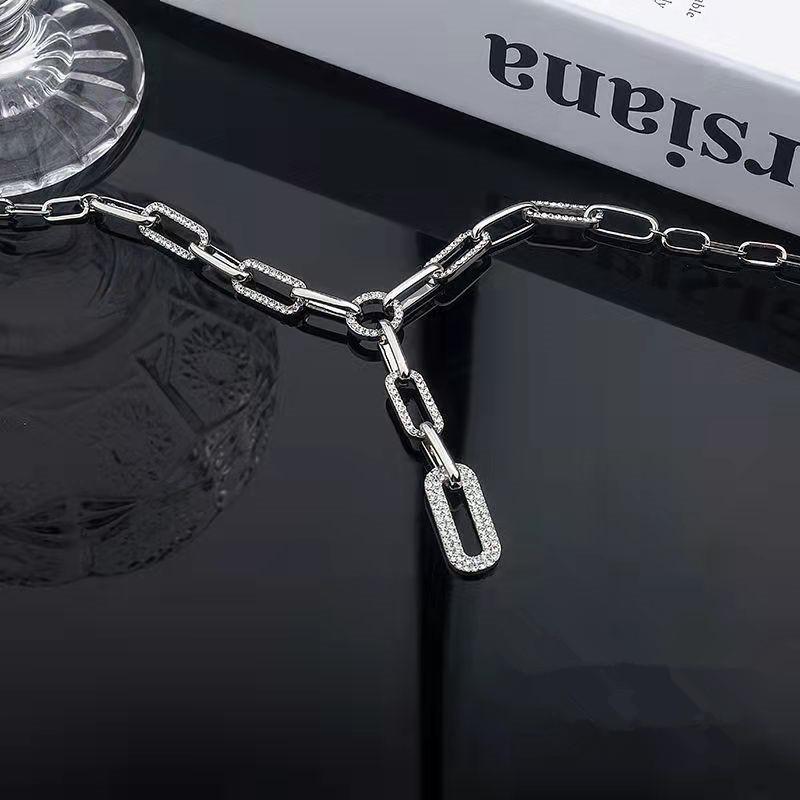 JMXD Metal Chain Necklace for Women Y2K Layering Necklace Minimalist Pendant Choker Statement Piece Hypoallergenic Daily Jewelry Gift