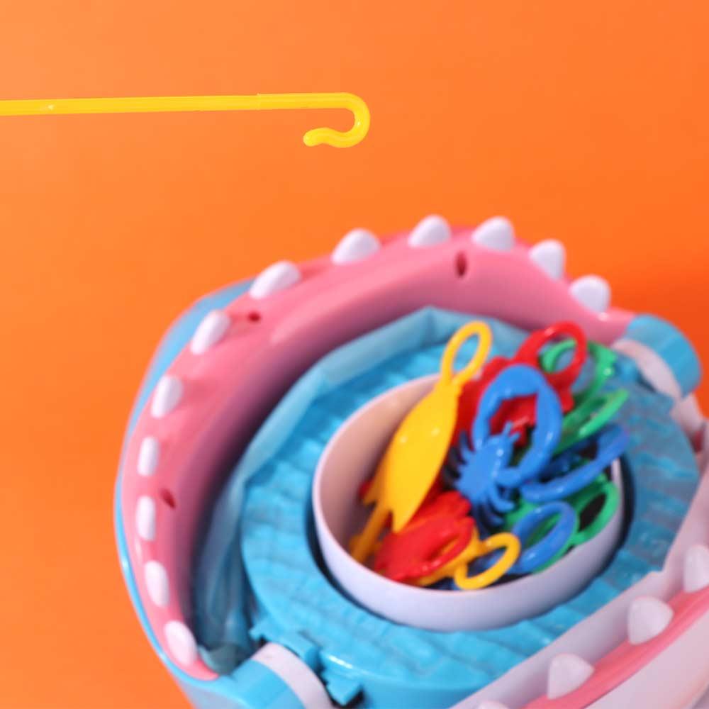 Plastic Sharks Trap Board Desktop Game Trickery Fishing Bite Shark Toy Birthday Present