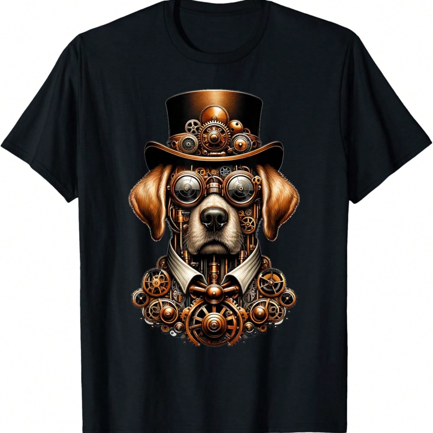 Steampunk Dog Lovers T-Shirt S разноцветный