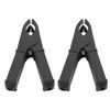 2 Pcs Insulated Clip 100mm All Copper Battery Electrical Test Insulation Clip Spring Clip Alligator ClipBlack