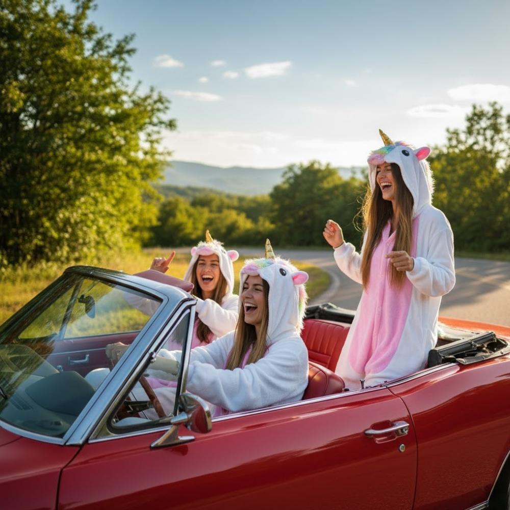 Pánské pyžamo kigurumi jednorožec overal kostým pro dospělé velikost S