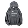Your own design brand logo picture custom men's and women's DIY02 hoodie sweatshirt casual fleece hoodie loose fashion