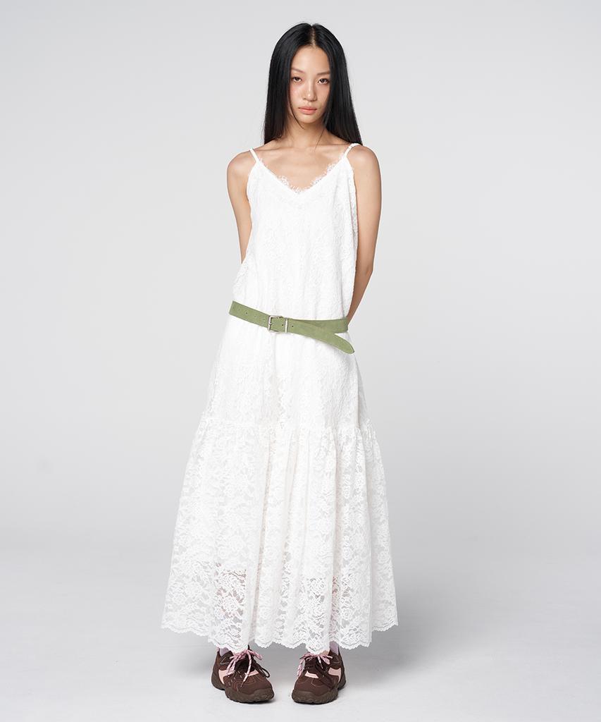 320SHOWROOM Sheer Lace Slip Dress White