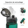 Sports Water Bottle Tritan Plastic Drink Bottle water BPA Free hydro flask Shaker Outdoor Travel Portable Leakproof Drinkware
