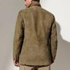 Spring/Autumn Men's Retro Patchwork Jacket - European/American Style Casual Lapel Coat