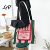 Canvas Tote Bag Striped Tote Sardine Can Pattern Reusable Shopping Bag Foldable Womens Casual Daily for Women Men Gym Beach Commuting Grocery Bags