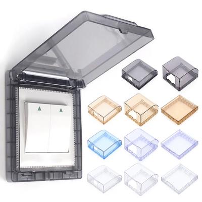 Splash-Proof Box Self-Adhesive Electric Plug Cover Wall Socket Waterproof Box Switch Protective Cover Protection Socket