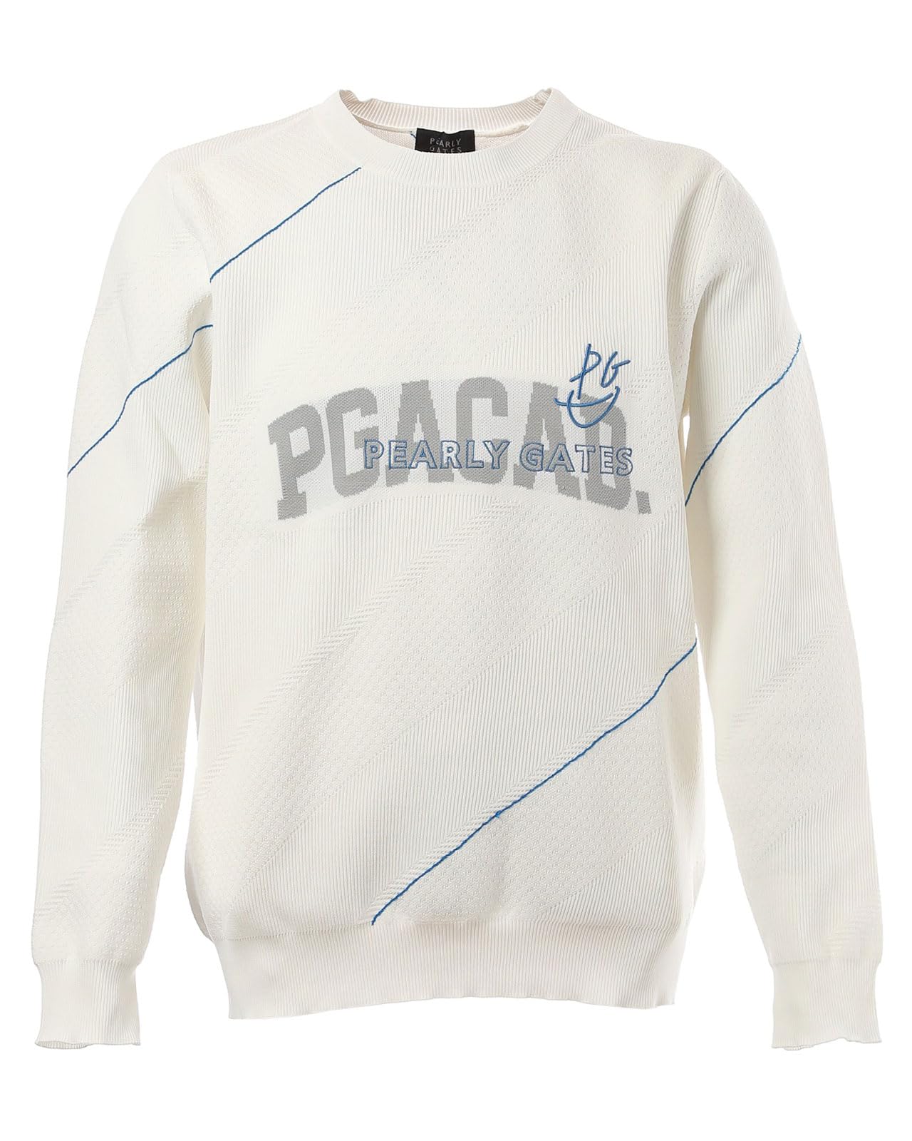 

crew neck knit brand Golf 5 [Pearly Gates] Men s (bottom logo) / / 053-5170201 030_White [L]
