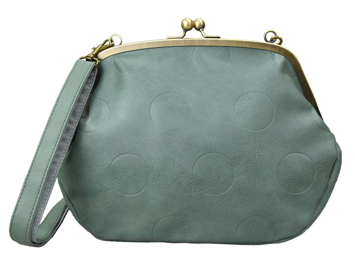 

318YZZ-GR everette Shoulder Bag for Women, Crossbody, Adult, 2-Way, Clasp Closure Shoulder Bag, Clutch Bag, Clasp Closure, Stylish, Simple, Cute, Dot