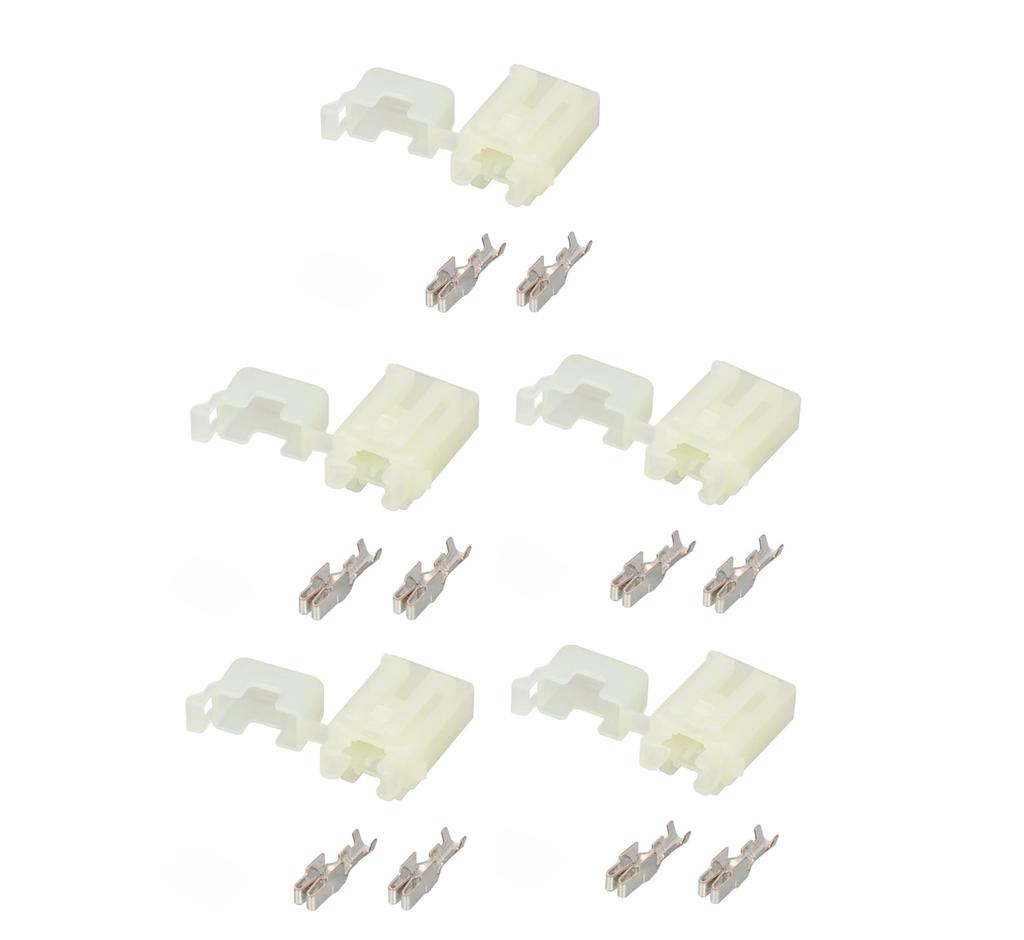E&K726 Fuse Holder for Mini Flat Fuses 5 Pcs SET Connectable Auto DIY
