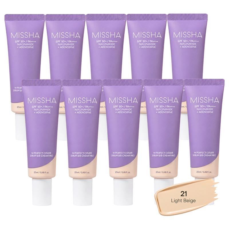 [Cardi B’s Pick] MISSHA M Perfect Cover Serum BB Cream Pro 20ml  SPF50+ PA++++ (35 Options)