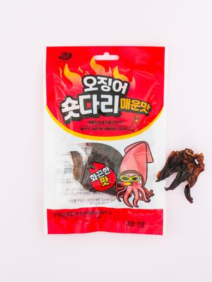 Würziger Snack mit kurzen Tintenfischbeinen, 25 g