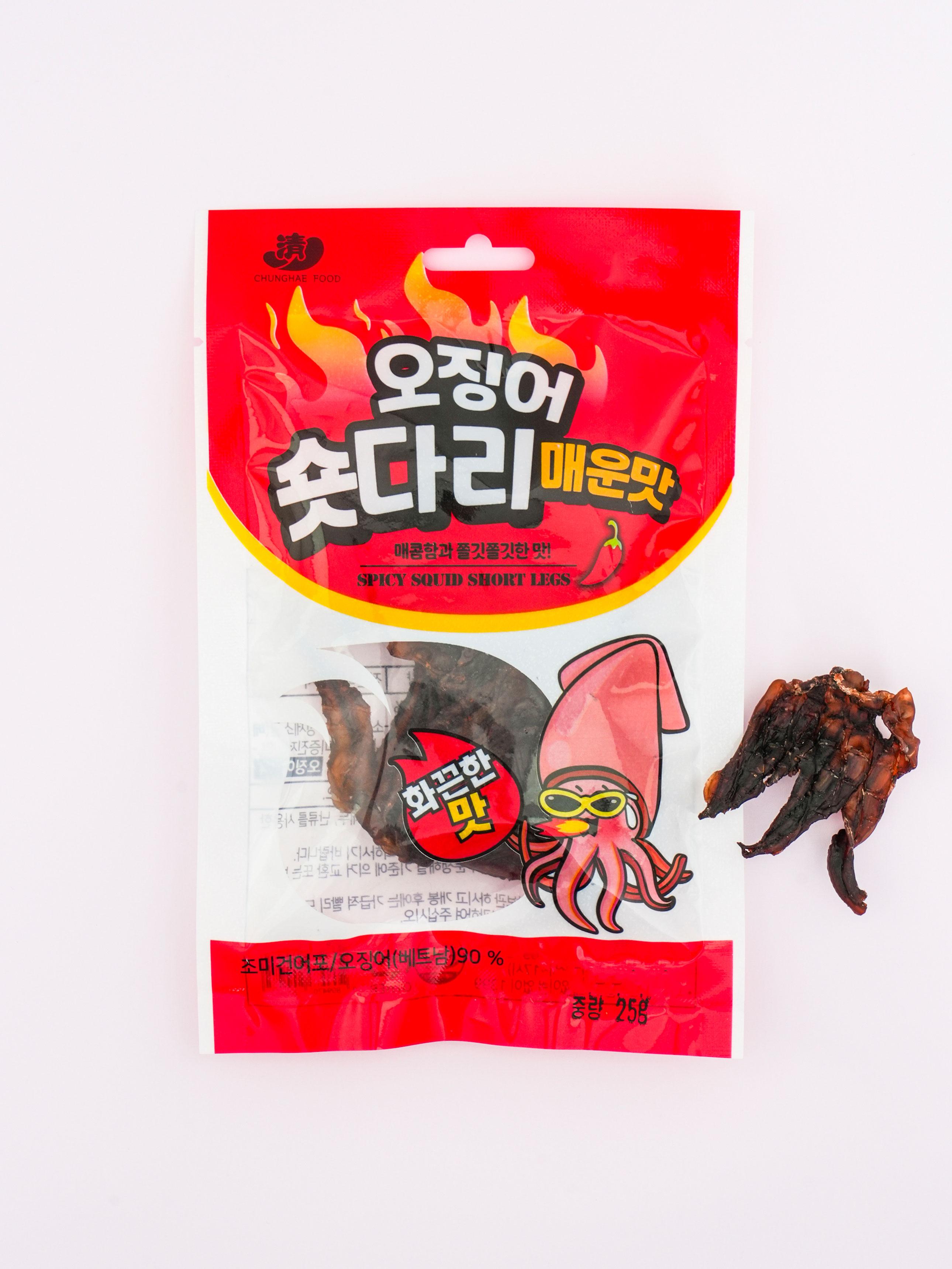 Spicy Short Leg Squid Snack 25g 1ea