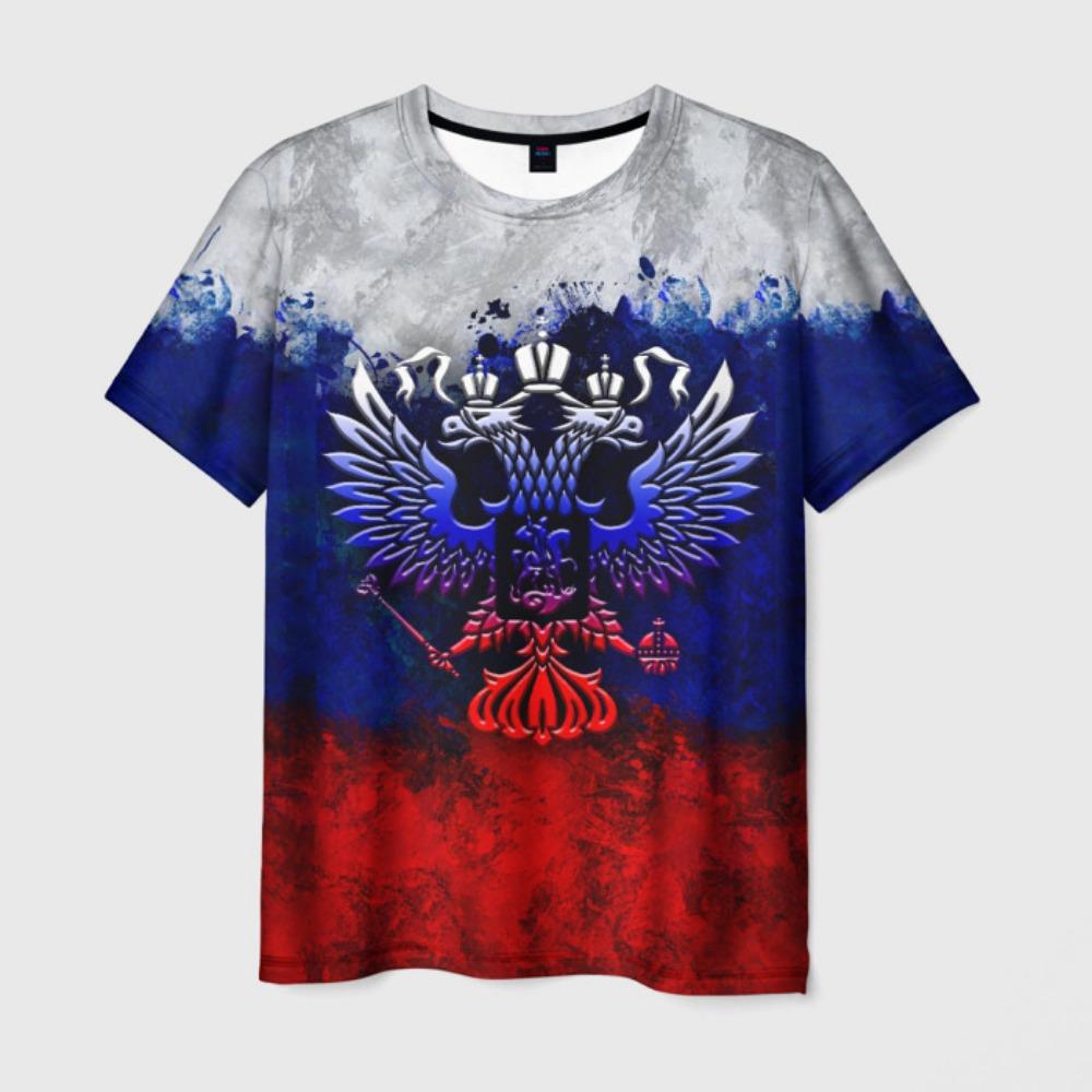 New Russian Coat Of Arms Men's 3D Print T-Shirts Fashion USSR Soviet Union Pattern Short Sleeve T shirt Street CCCP Top Clothing