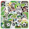 50 Football Graffiti Stickers: Creative Waterproof Sports Ball Decals for Water Bottles, Luggage, and Phones