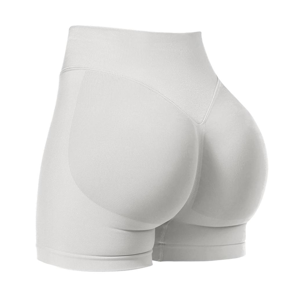 Dfyne Damen High-Waist Nahtlose Yoga-Shorts - Hüfthebend, Enganliegende Fitnessbekleidung
