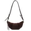 2025 New Korean Niche Croissant Bag Female Sen Meng Casual Simple Messenger Dumpling Bag Daily Commuter Mobile Phone Bag