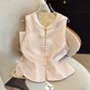 Double-Sided Layered Chinese Style Jacquard Vest for Middle-Aged & Elderly - Spring Qipao Vest