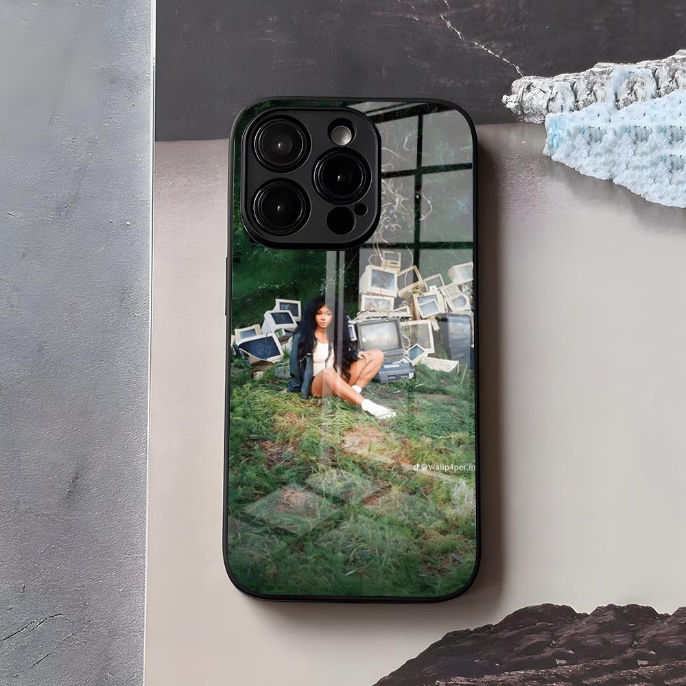 Singer SZA Lana Phone Case For IPhone 17 Air 16 E Pro Max 15 14 13 Mini 12 Pro 11 Max Plus Black Glass Cover