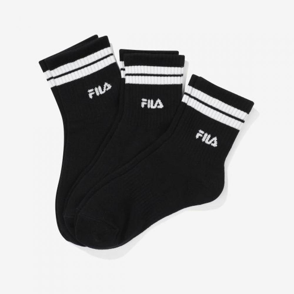 Fila Stripe Medium Socks 3pack BLACK/260