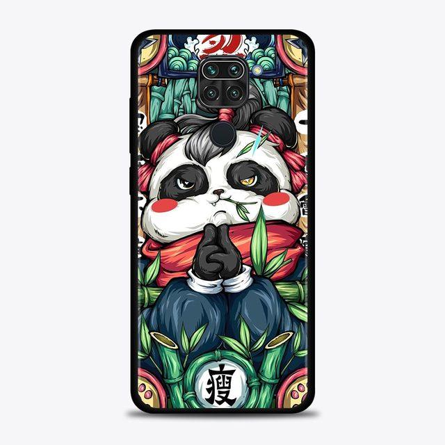 Case For Xiaomi Redmi Note 11 10 9 8 7 Pro Max 9t 8t 9s Cover For Redmi 10 9 8 9c 9a 8a 7a Funny Animal Panda Tiger Art