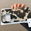 Gradient Ink Marks Laser Phone Case For Phone 17 Air 16 15 14 13 12 11 Pro Max XS XR 7 8 Plus Stylish Leopard Print Bumper Cover