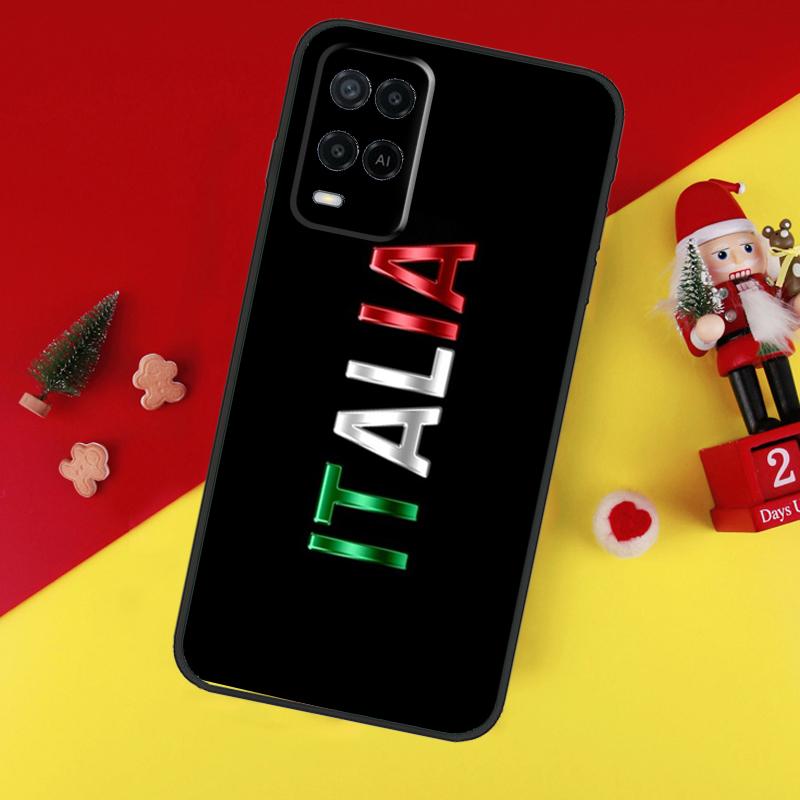 Italy Flag Case For Oppo A38 A18 A58 A78 A98 A74 A94 A54 A80 A60 A40 A96 A76 A16 A15 A17 A57 A5 A6 Pro